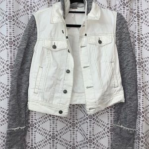 Free People Rugged Ripped‎ Denim Jacket